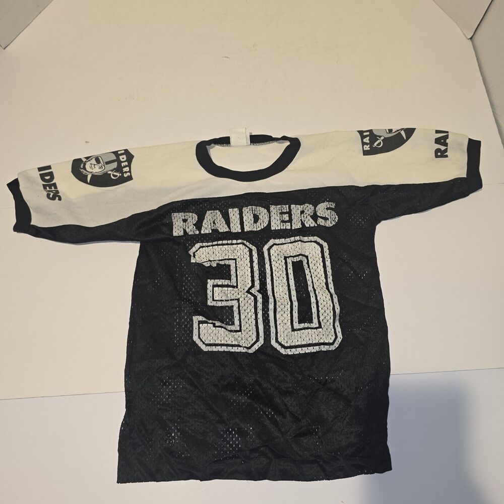 Vintage American Made By Sears Jersey #30 Size L Raiders NFL Football 80s #245